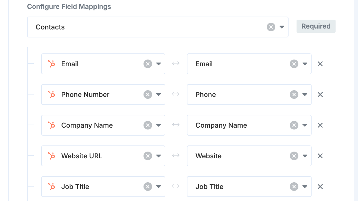 Custom Field Mapping